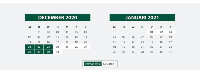 overzicht coeck kalender 2020 2021 nl